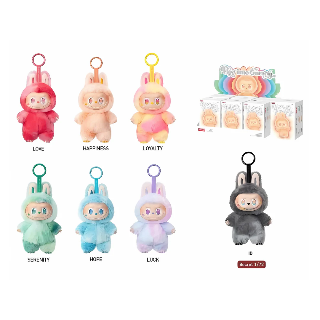 LA-FU-FU Big Into Energy �C Mystery Monsters Vinyl Plush Toy Pendant (Blind Box)