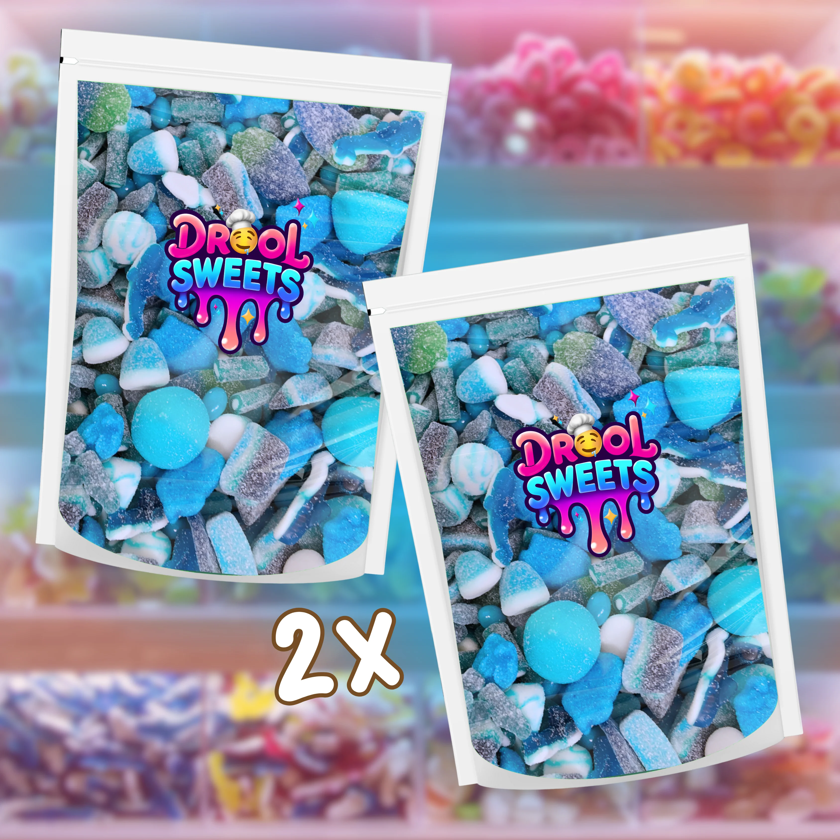 Drool Sweets �C 2 x Blue Mix Bundle (2 x 500g Bags)