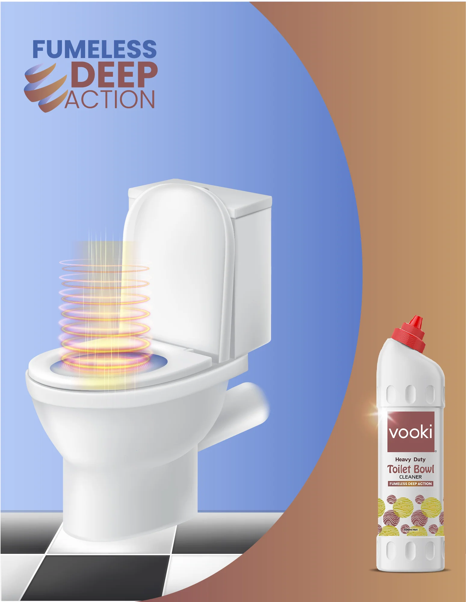 Heavy Duty Toilet Bowl Cleaner - 500ML