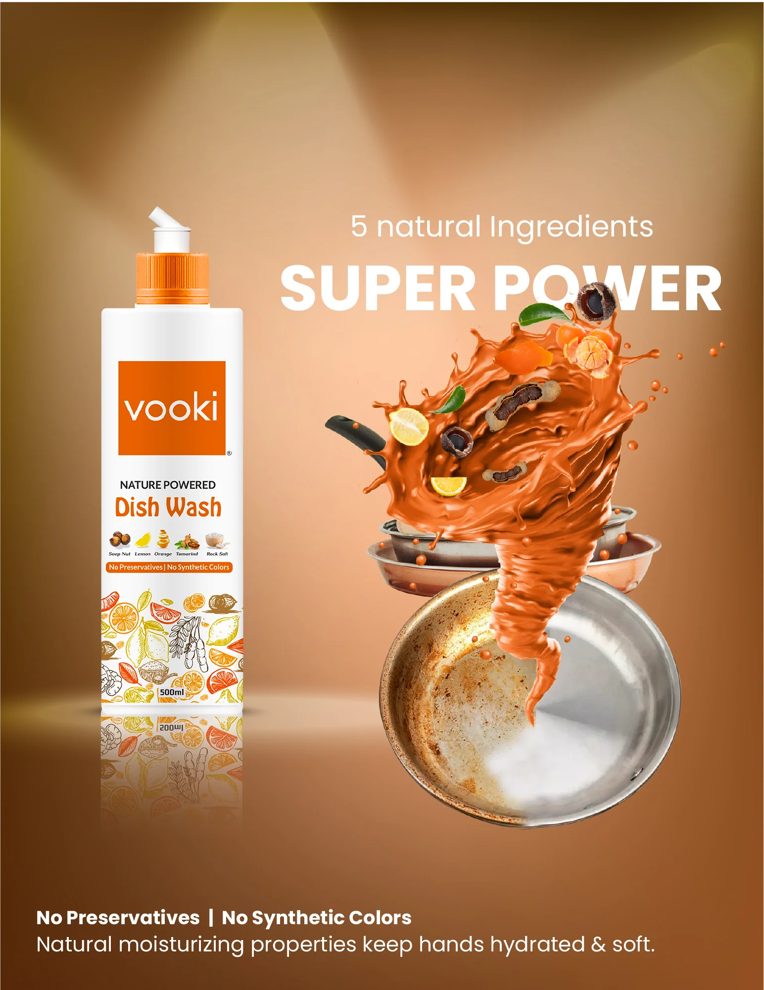 Nature Powered Dish Wash and Tough Limescale\Descaler - Spray and Scrub | Combo