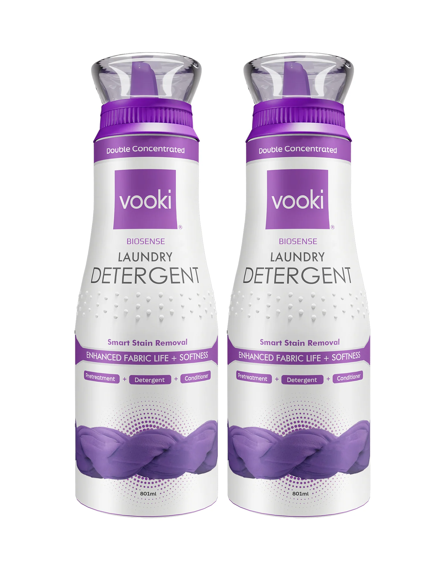 VOOKI BioSense Laundry Detergent - 2 Pack - For Top & Front Load
