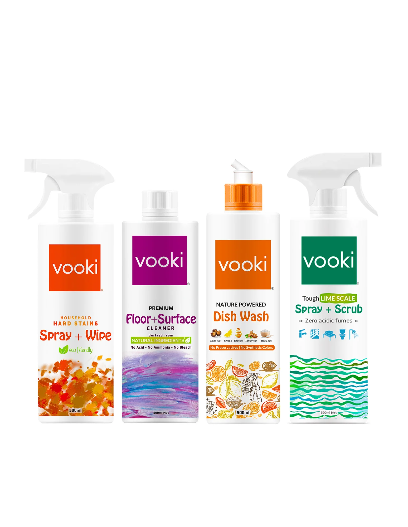 Tough Limescale\Descaler + Dish Wash + Floor Cleaner & Hard Stains Spray + Wipe | Home Hygiene Combo