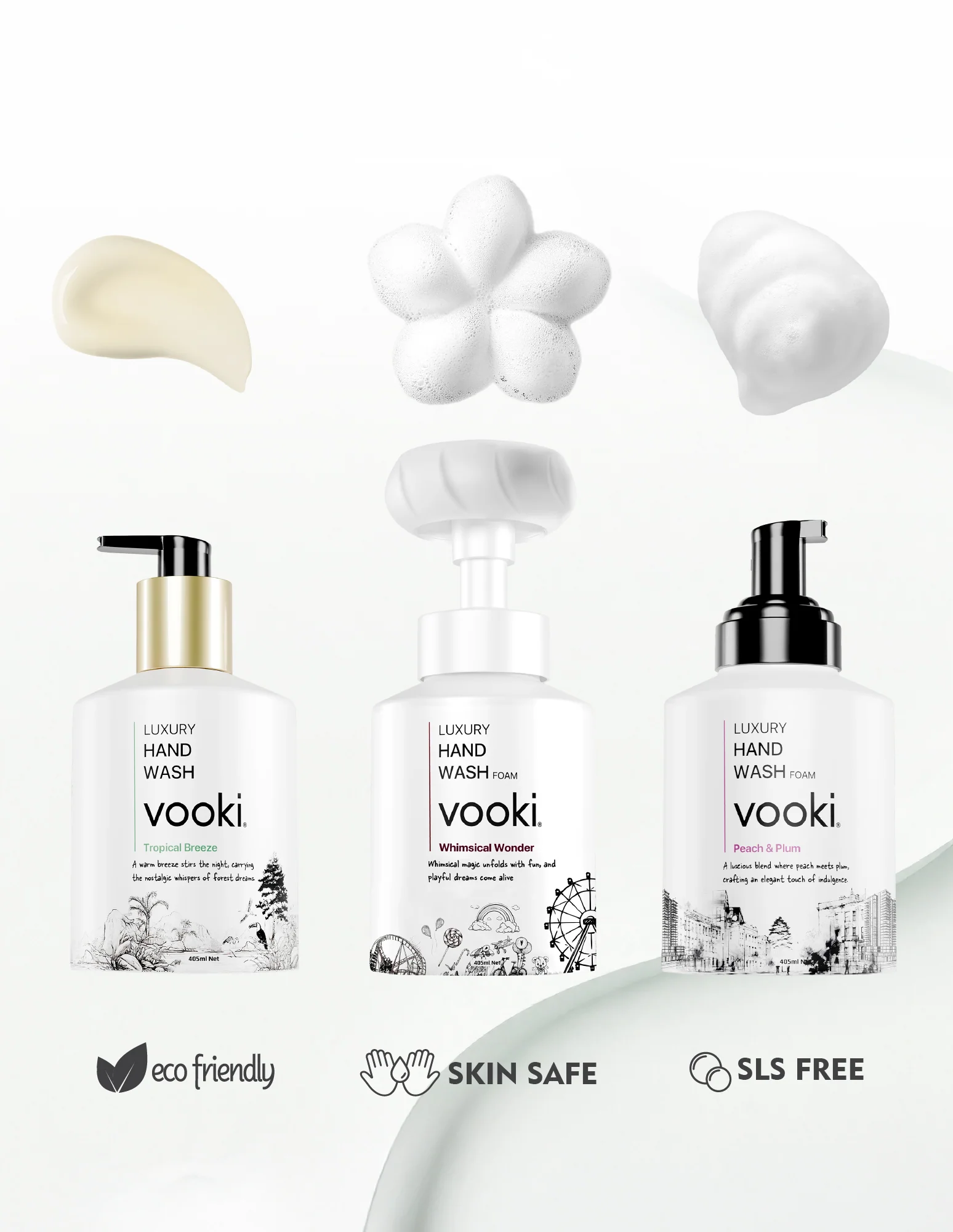 vooki Luxury Hand Wash - Peach & Plum