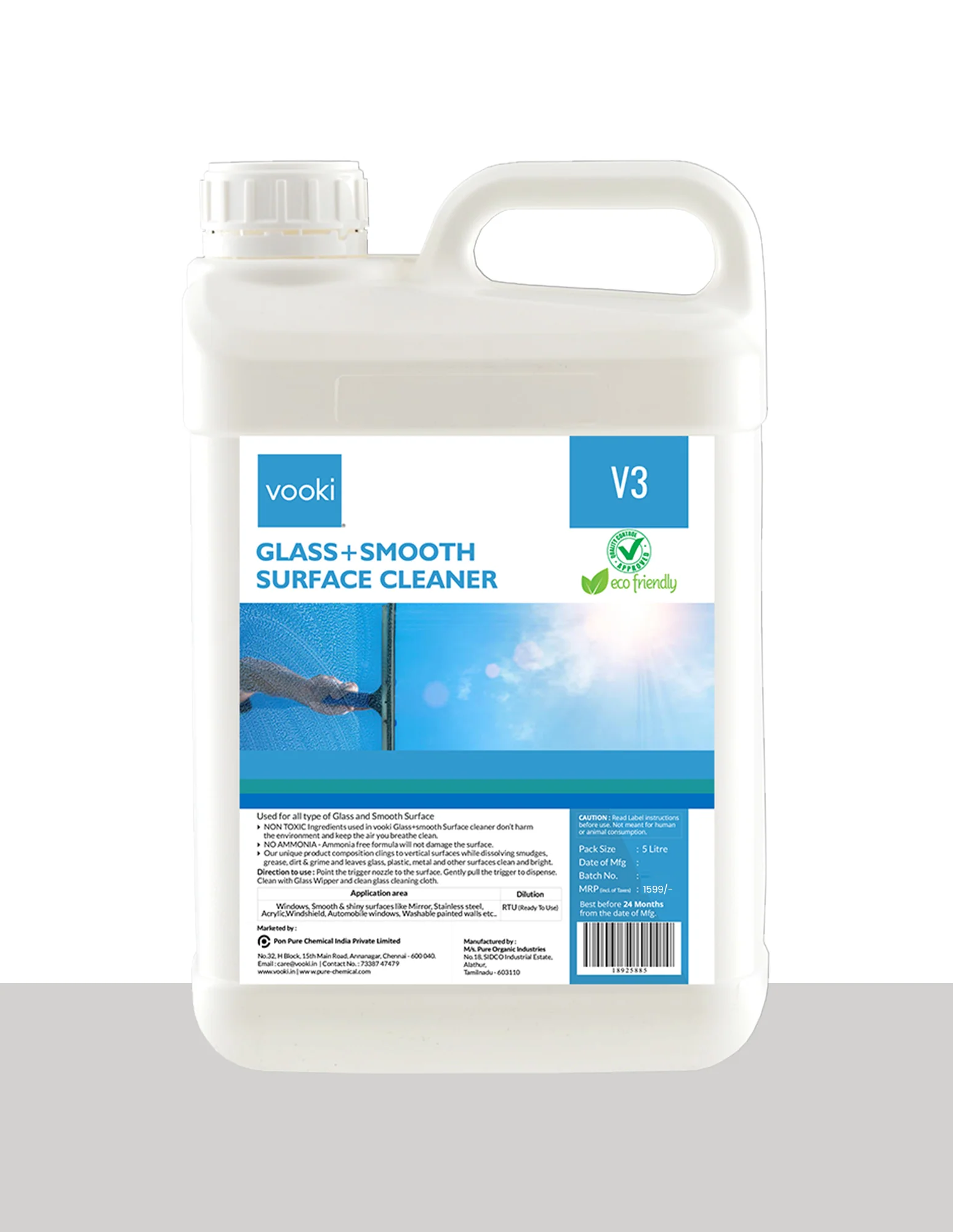 Glass Cleaner Spray - 5L