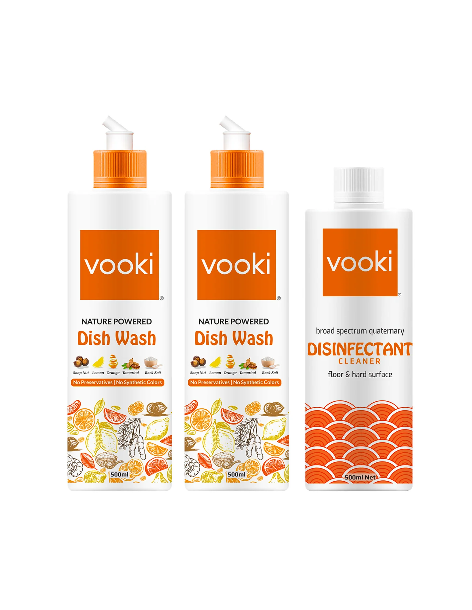 Nature Powered Dishwash (2 nos) & Disinfectant Cleaner | Combo