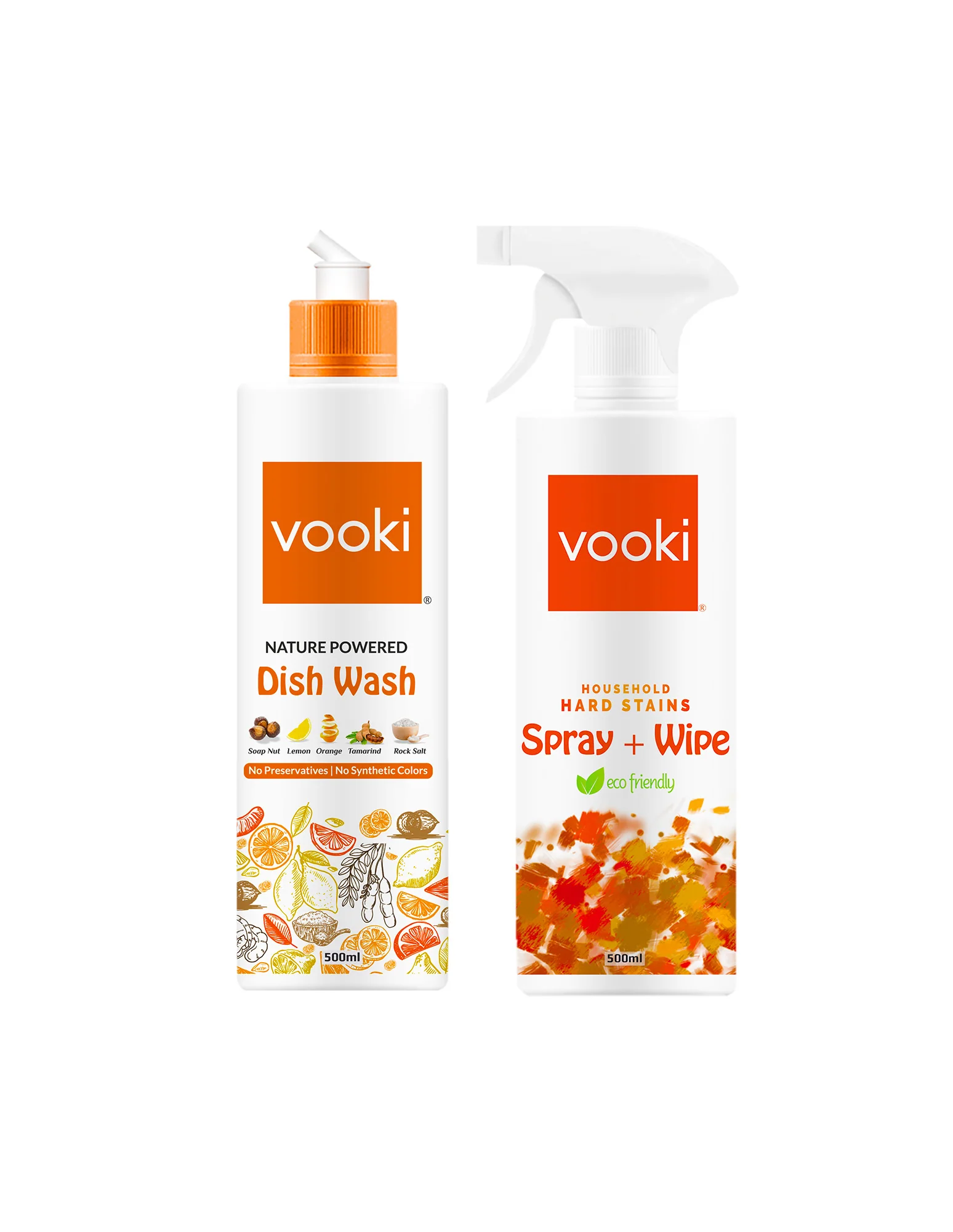 Nature Powered Dish Wash and Hard Stain Spray + Wipe | Combo