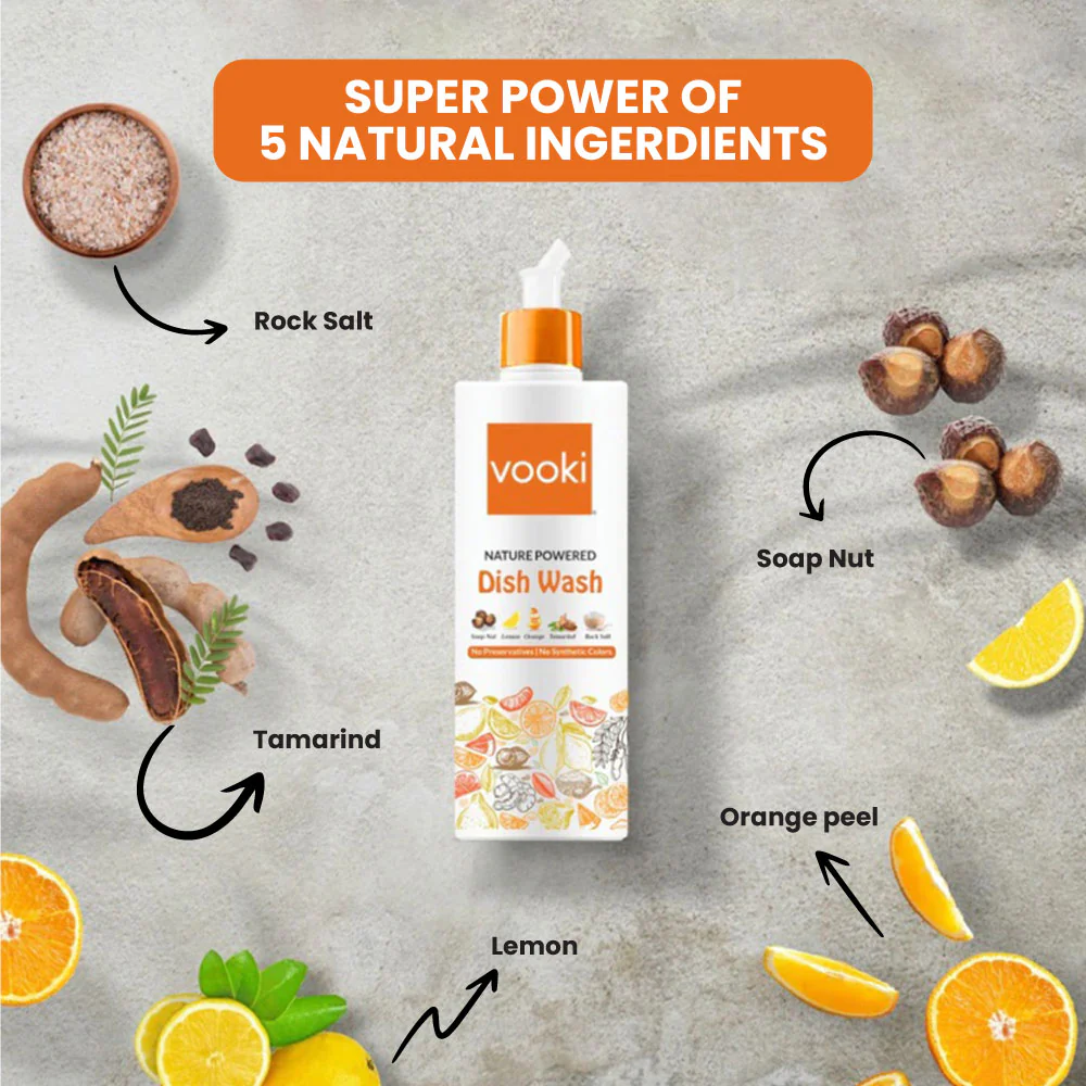 Nature Powered Dishwash Liquid - Pack Of 2