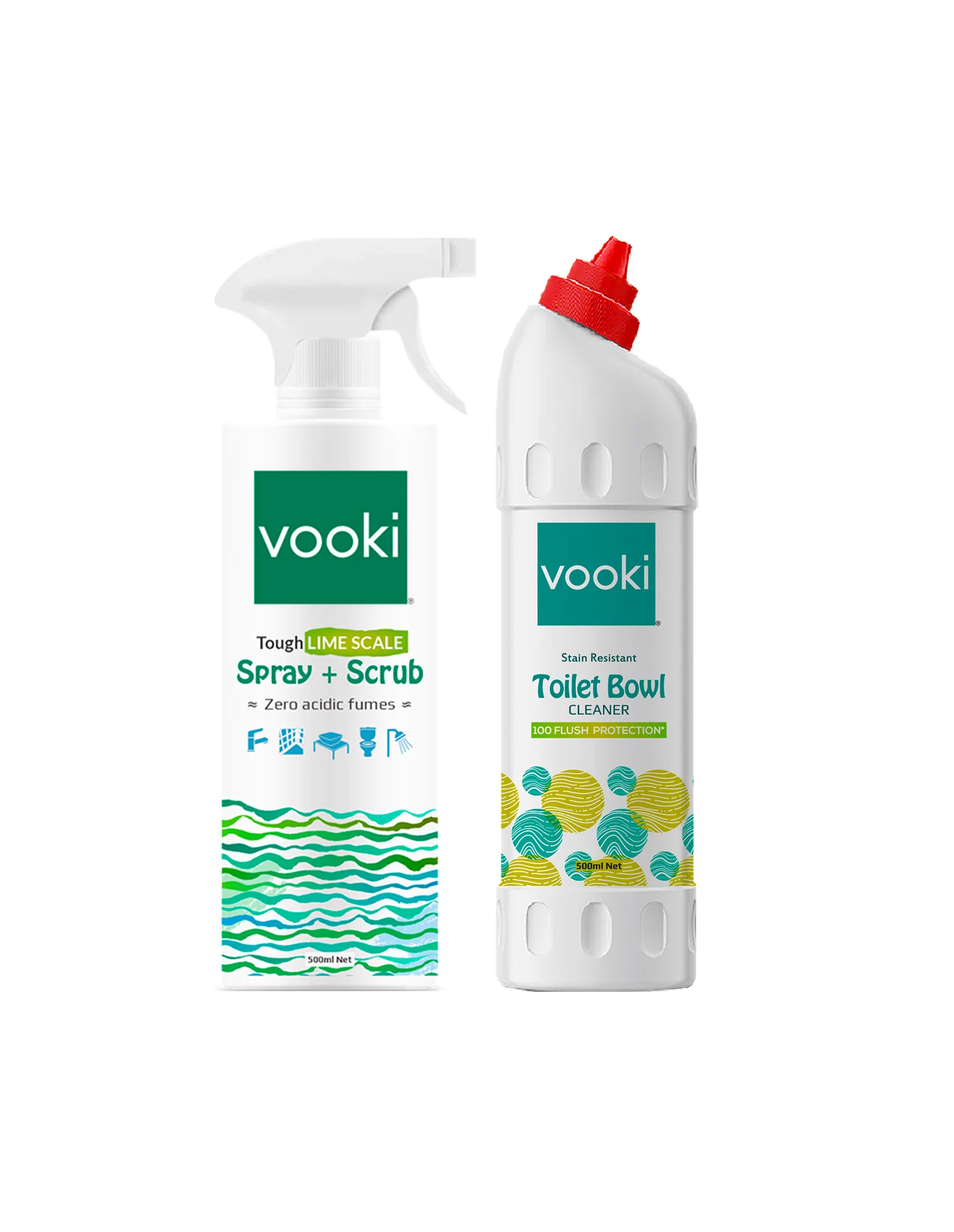 Toilet Bowl Cleaner and Tough Limescale\Descaler - Spray and Scrub | Combo