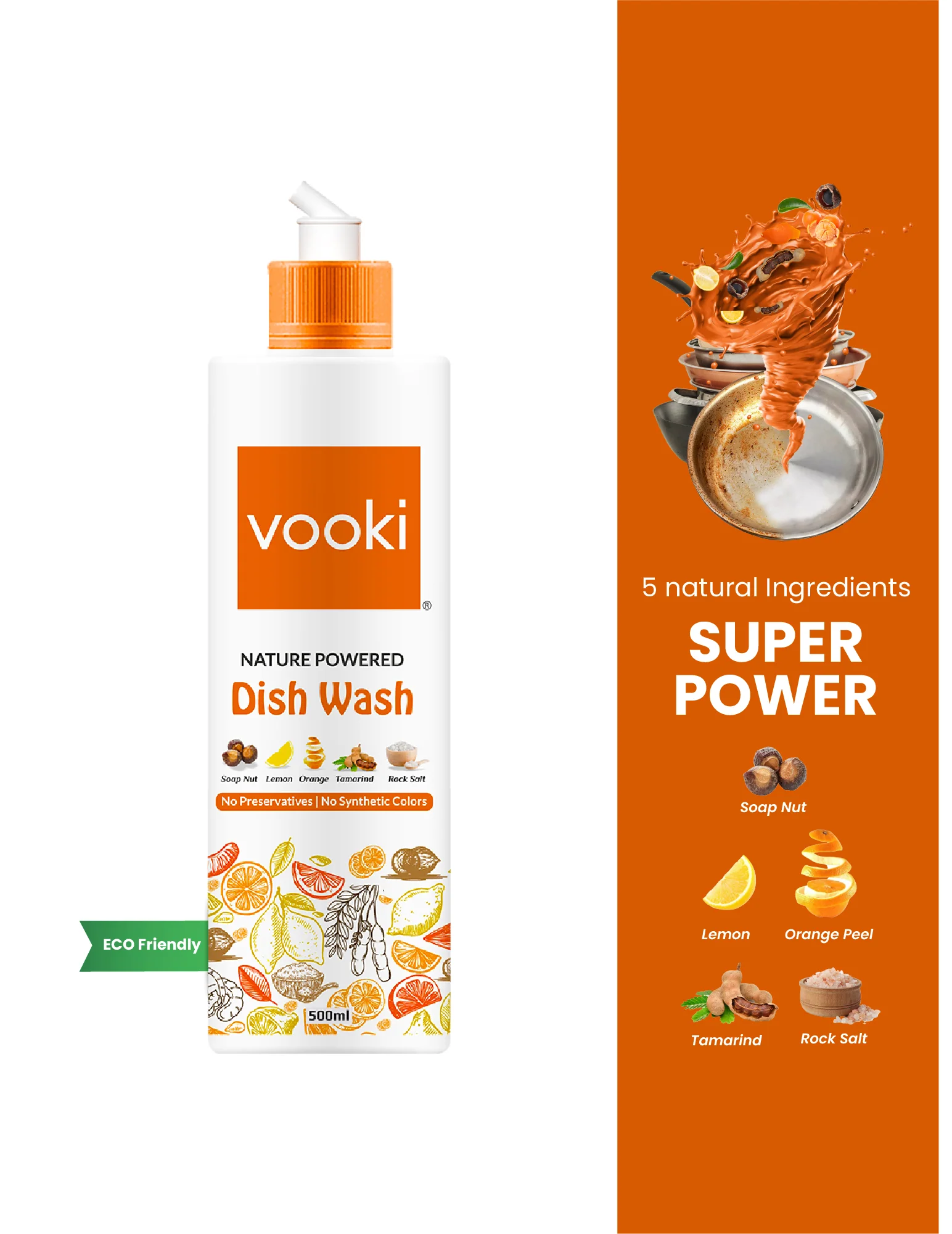 Nature Powered Dishwash Liquid - 500 ML