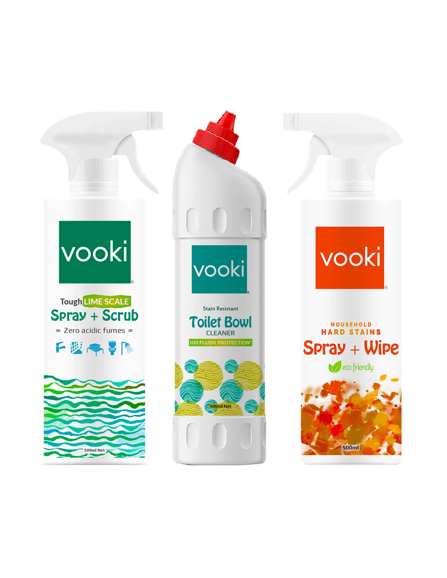 Tough Limescale\Descaler + Toilet Cleaner & Hard Stains Spray + Wipe | Home Hygiene Combo