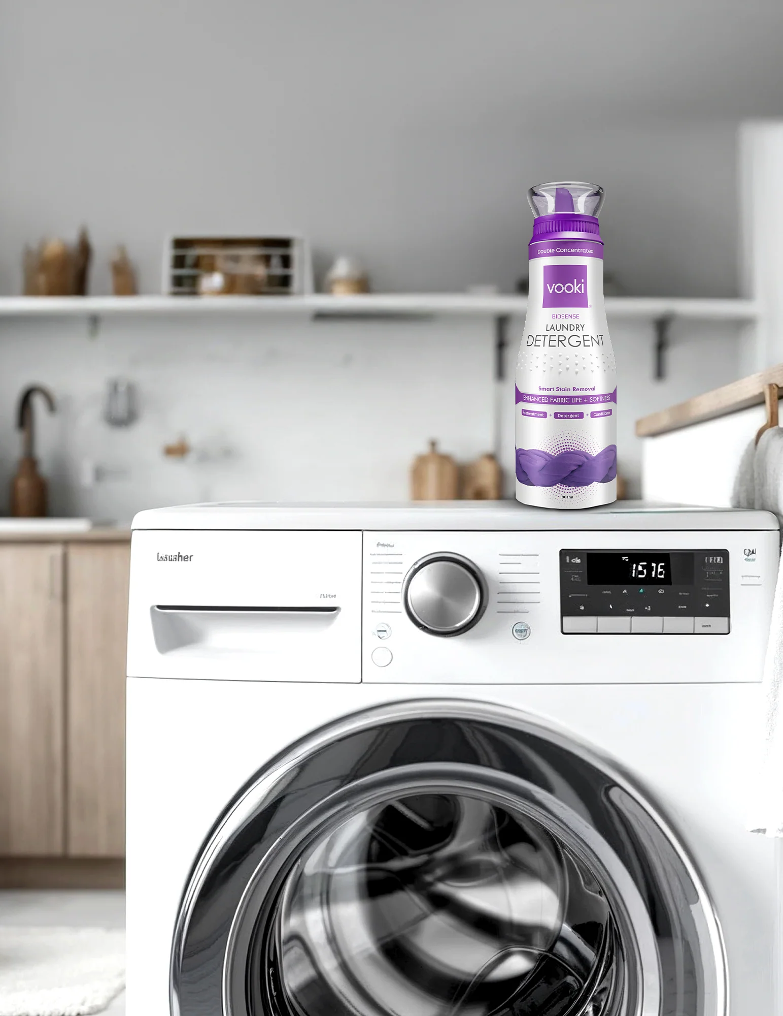 VOOKI BioSense Laundry Detergent - 2 Pack - For Top & Front Load