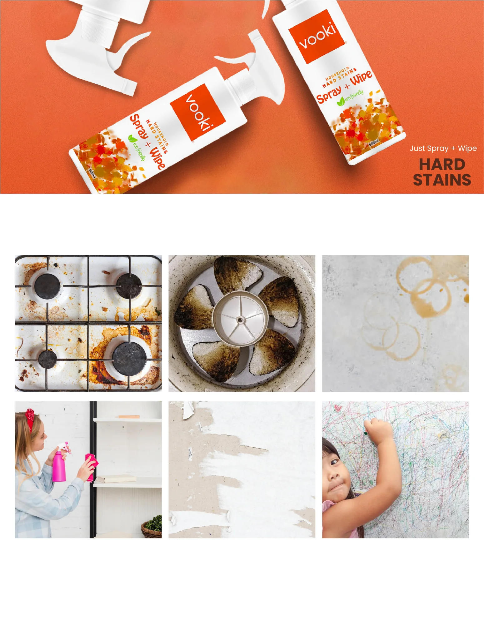 Nature Powered Dish Wash and Hard Stain Spray + Wipe | Combo