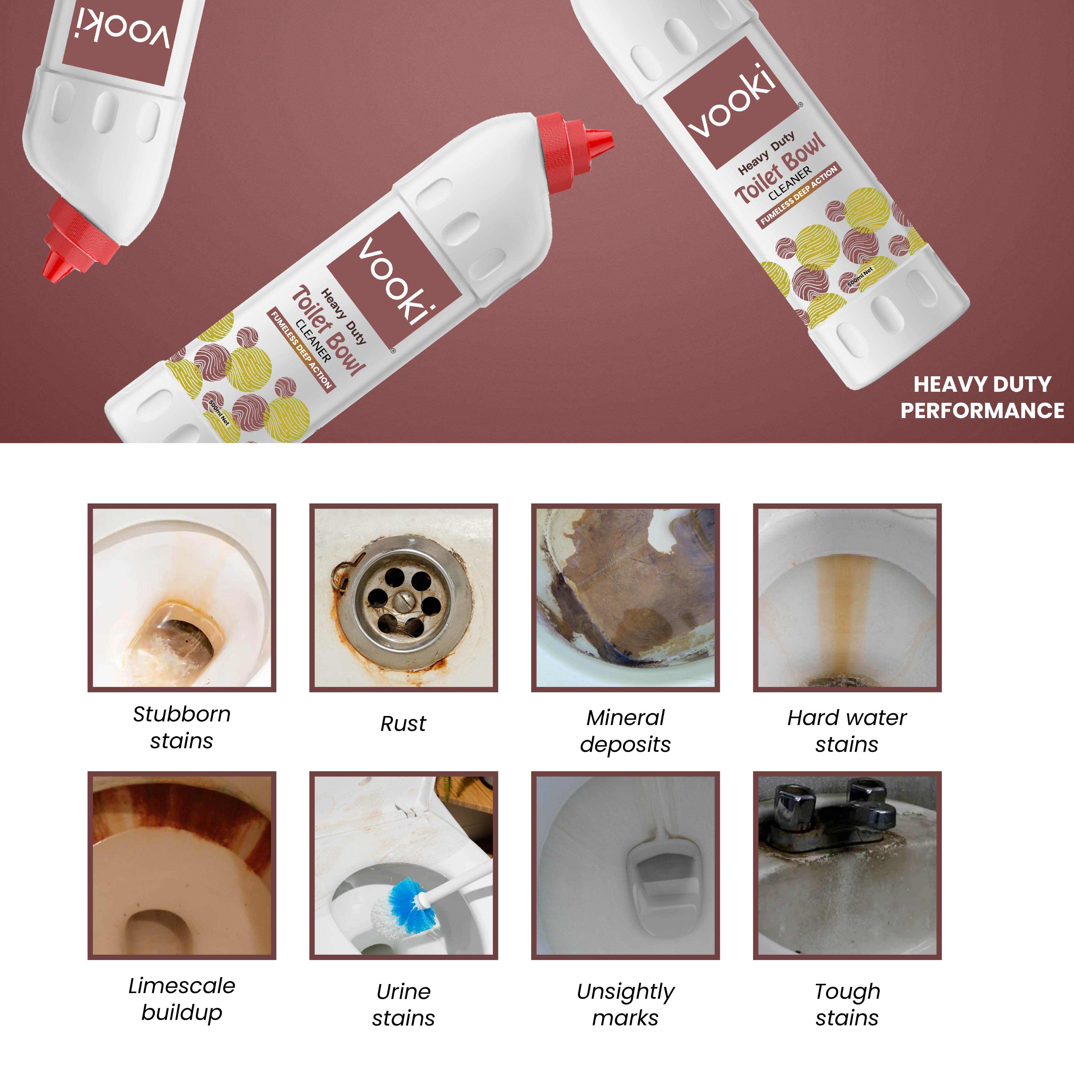 Heavy Duty Toilet Bowl Cleaner + Disinfectant Cleaner | Combo