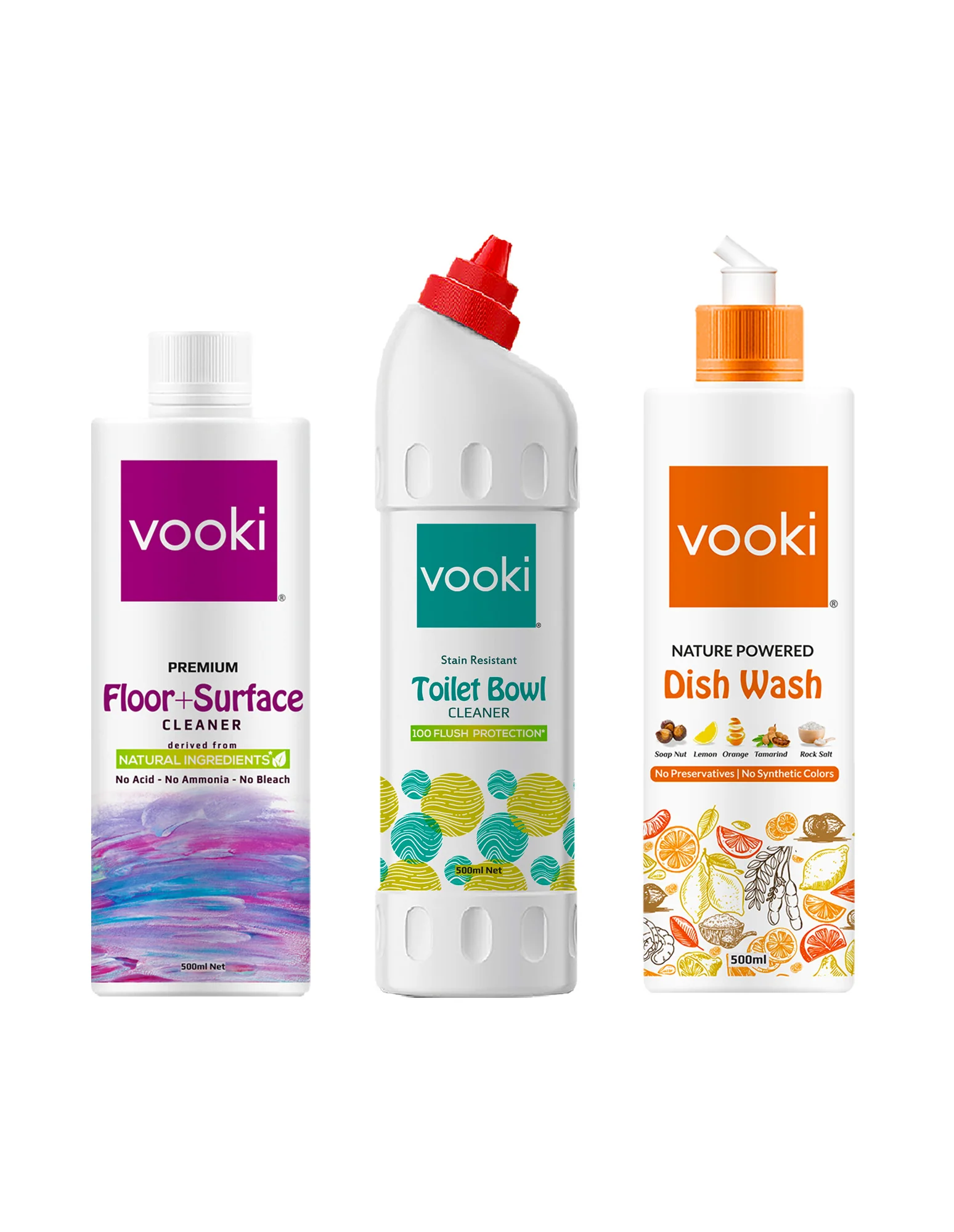 Floor + Surface Cleaner + Toilet Cleaner & Dish Wash Liquid | Home Hygiene Combo