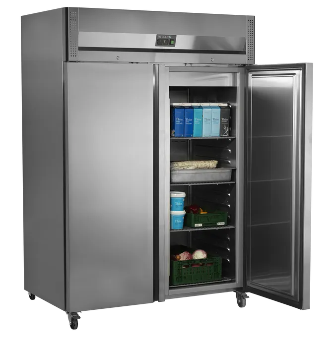 Tefcold energivenligt k?leskab, dobbelt RK1420X1 GN 2/1