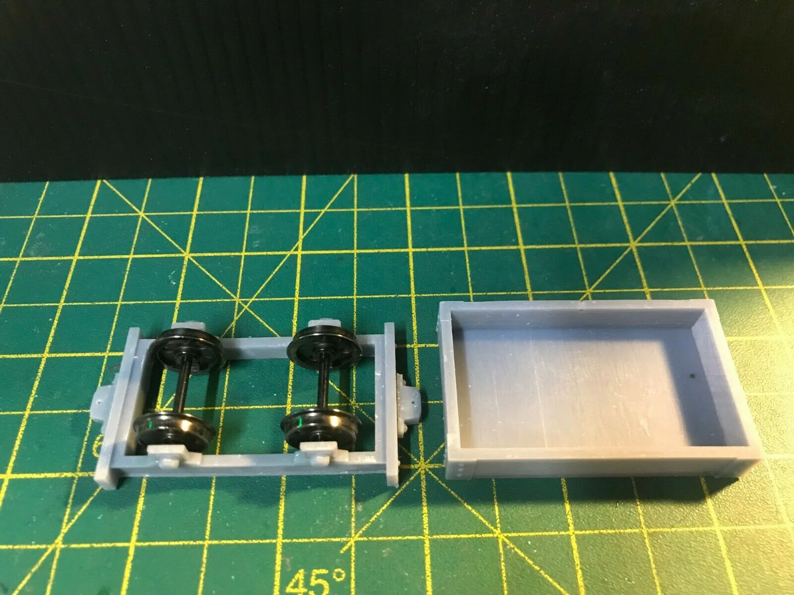 Gn15  Single Plank Wagon Kit optional wheelset