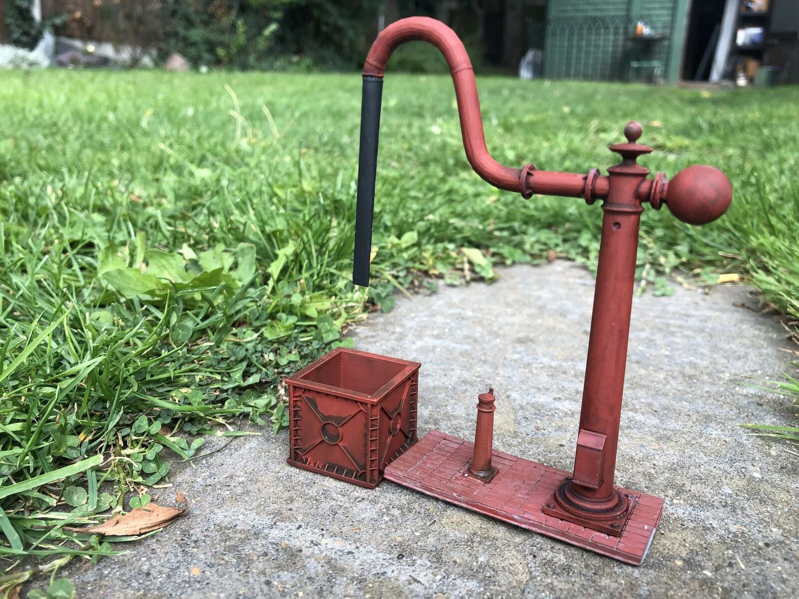 O GAUGE 7mm  NER Water Crane Kit With Overflow tank based on Goathland Station