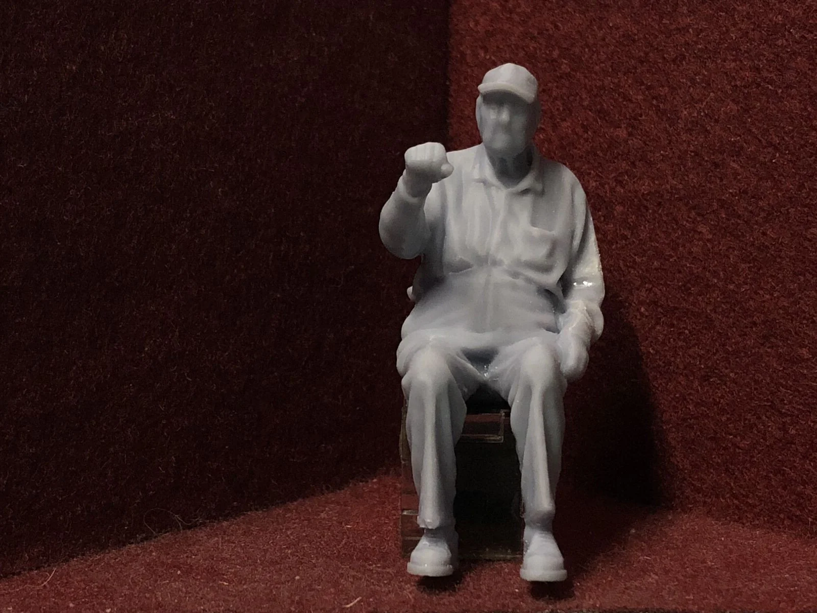 G-Scale seated driver figure - from 3D scan of a person - MD020 (also GN15)