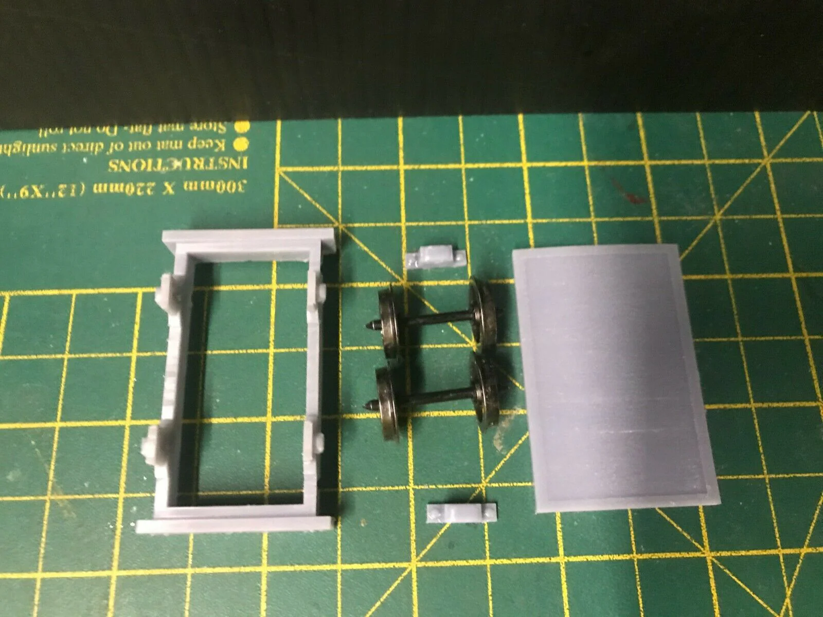 Gn15  Flat Wagon Kit with optional wheelset