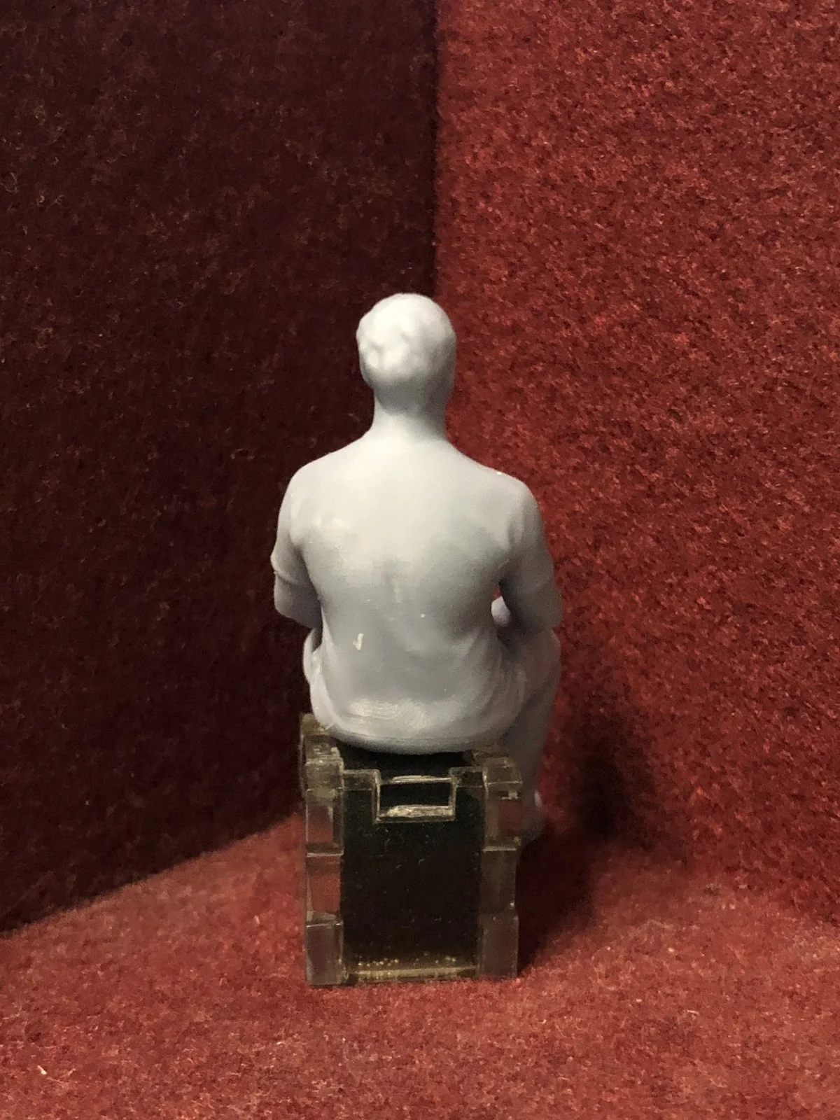 G-Scale Seated figure - 3D scan of a real person - MD086 (also GN15)