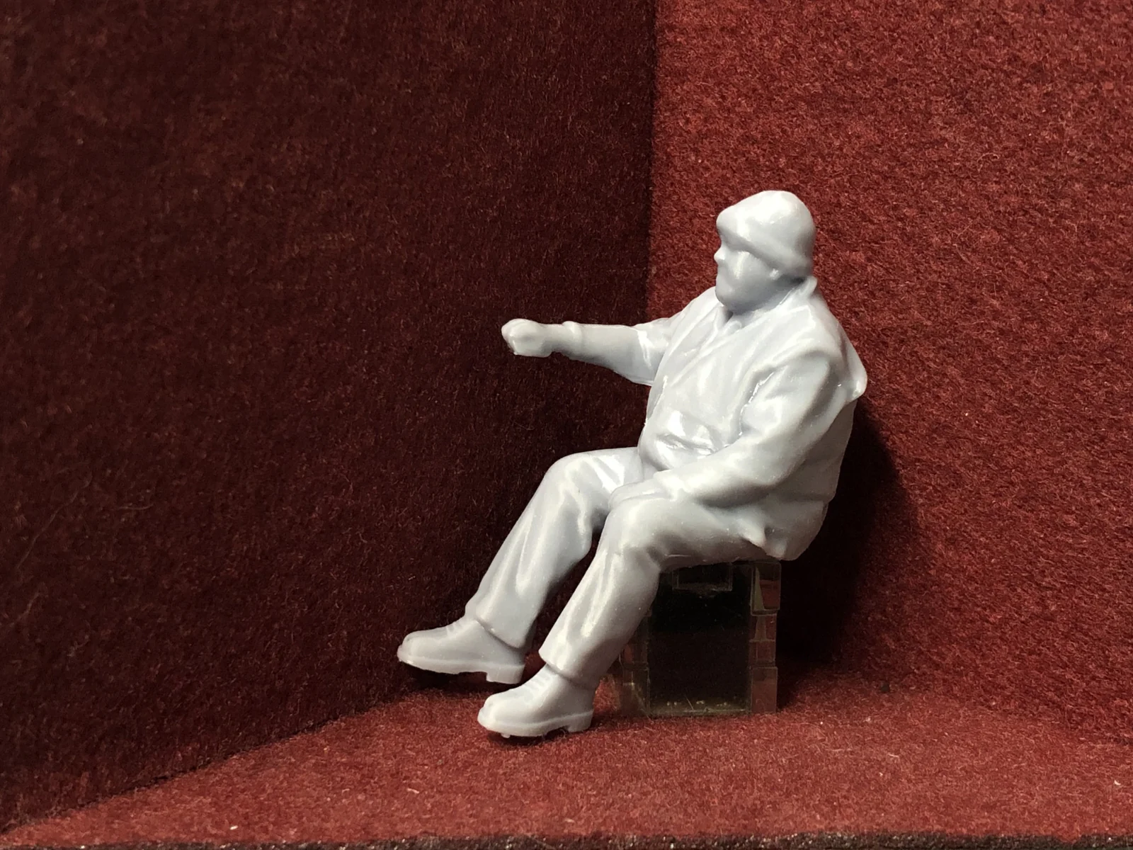 G-Scale seated driver figure - from 3D scan of a person - MD014 (also GN15)