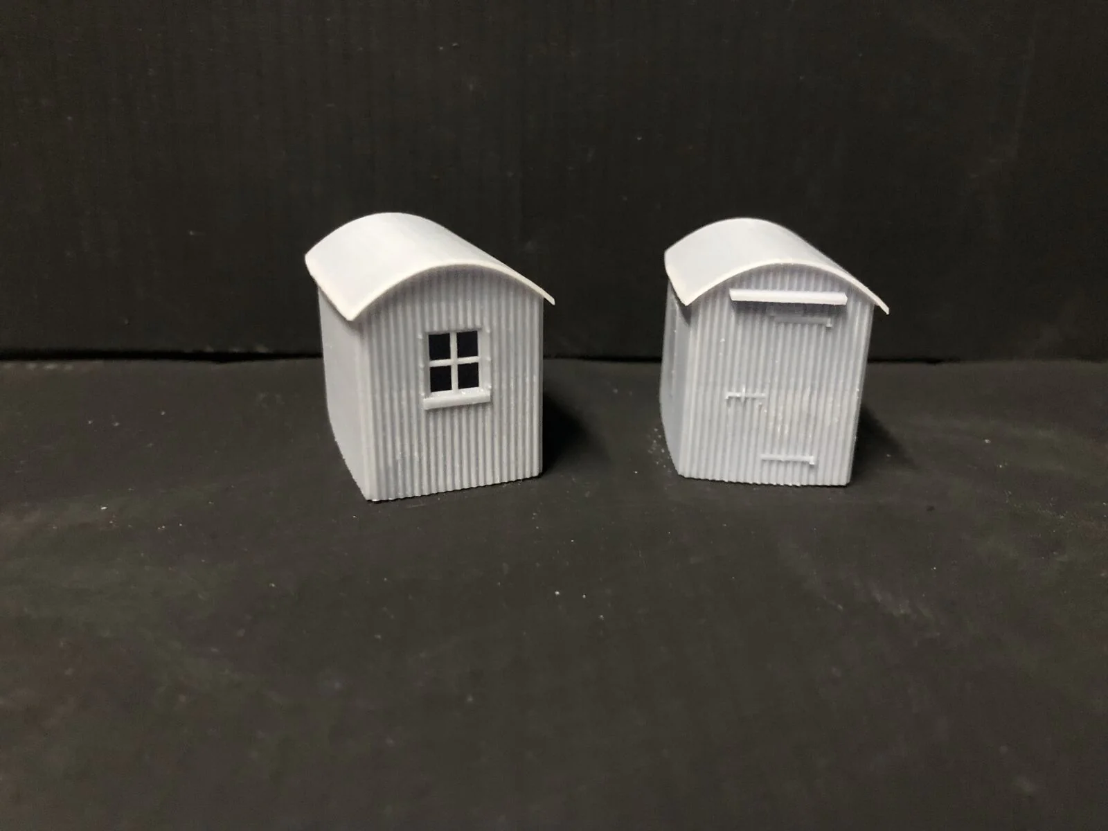Two Lamp huts with glazing - OO9/OO/HO based on Buckfastleigh buildings