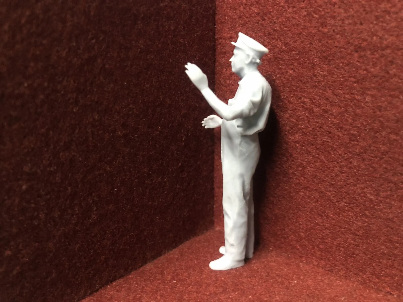 G-Scale Driver figure in overalls - 3D scan of a real person - MD007 (also GN15)