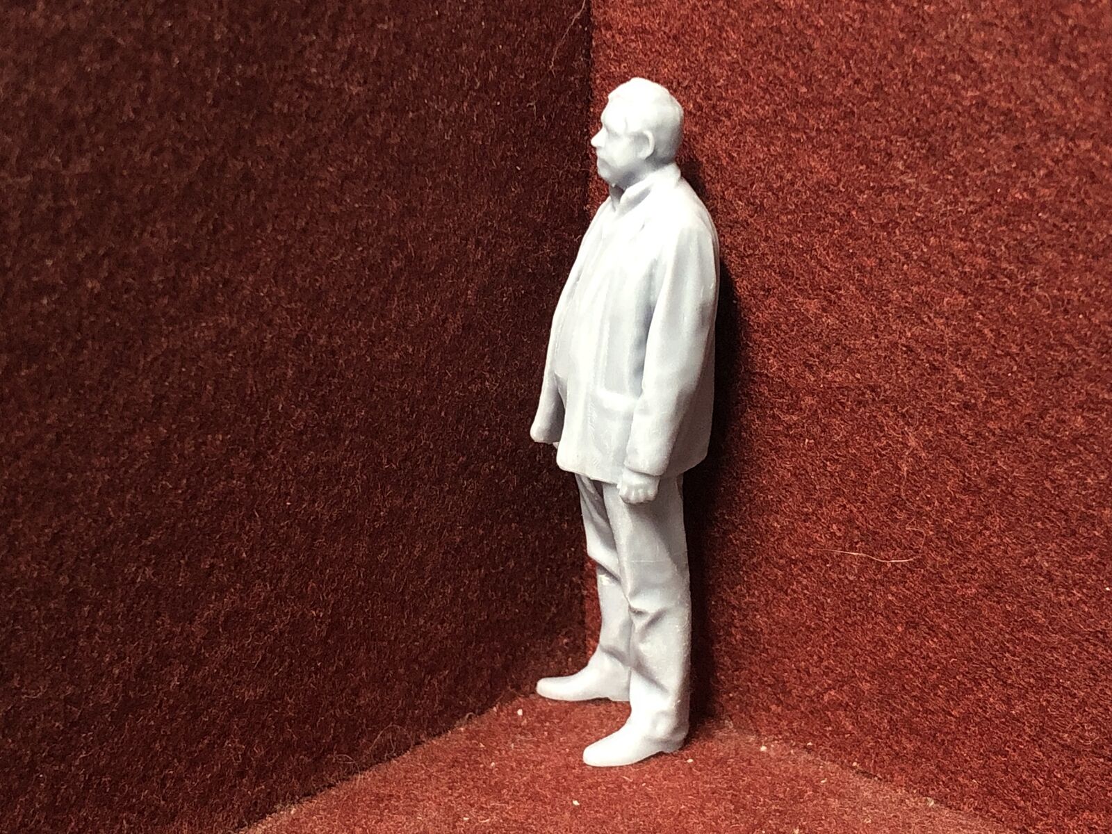 G-Scale figure - 3D scan of a real person in jacket - M016 (also GN15)