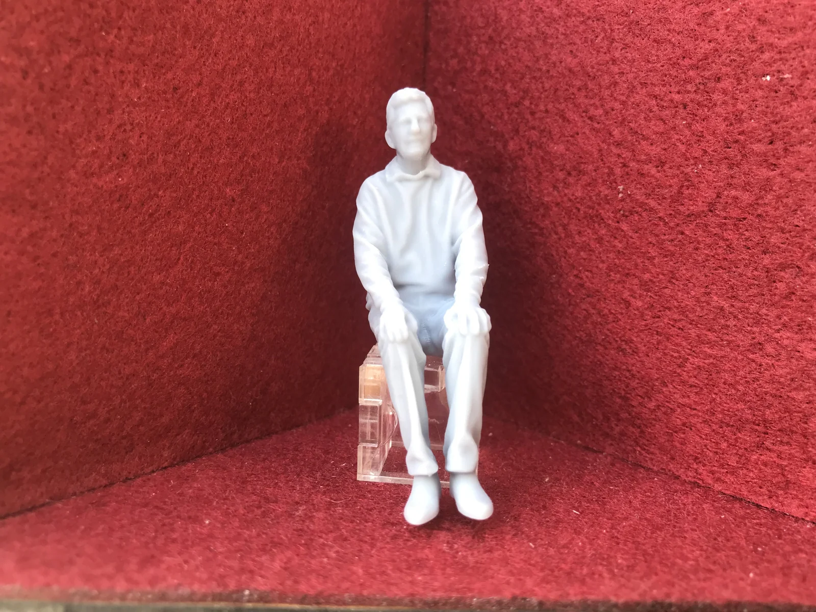 G-Scale seated figure - from 3D scan of a person - MD046(also GN15)