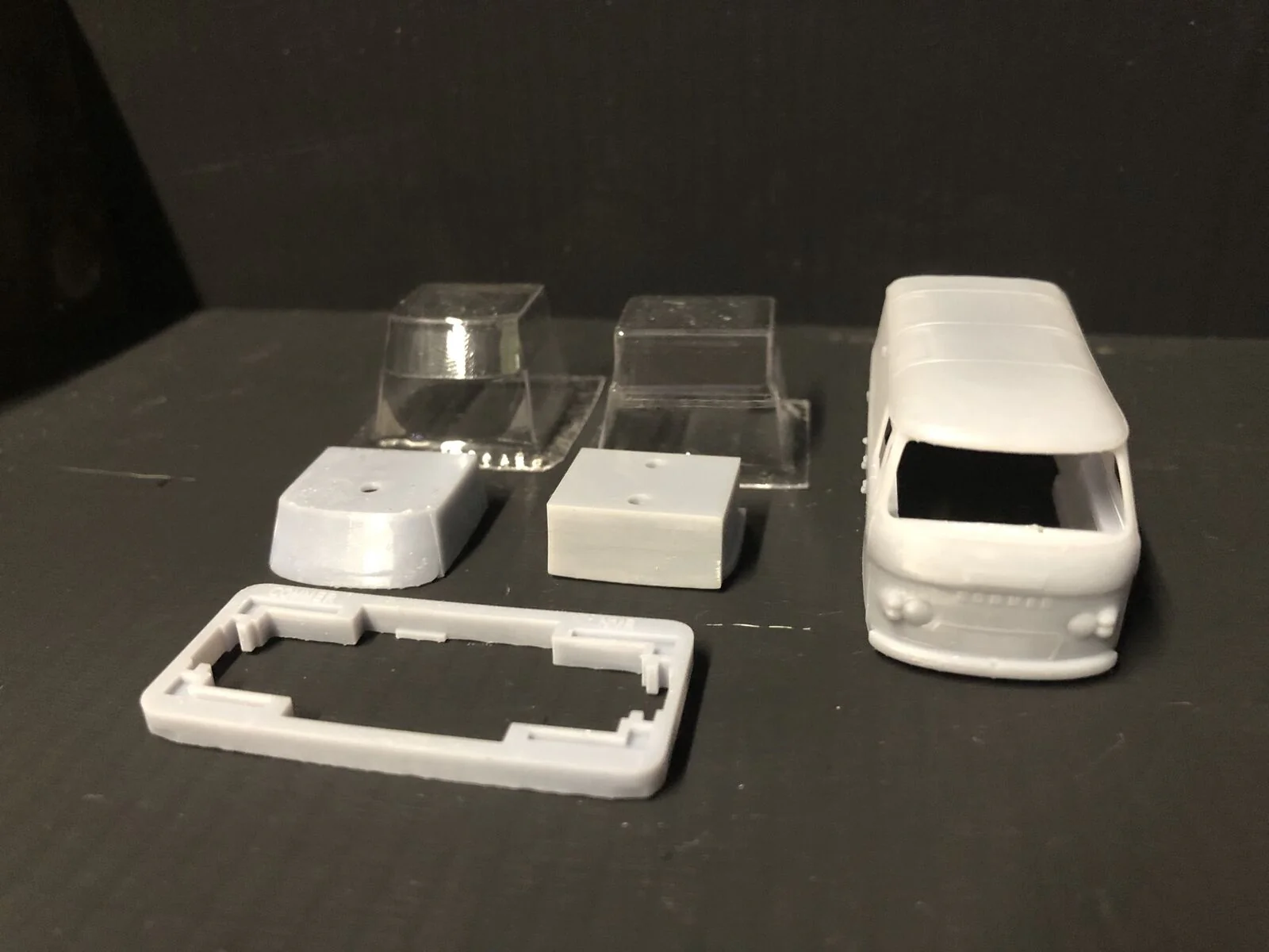 OO9 Commer Van railcar kit - suitable for a trimmed KATO 109 chassis - 009