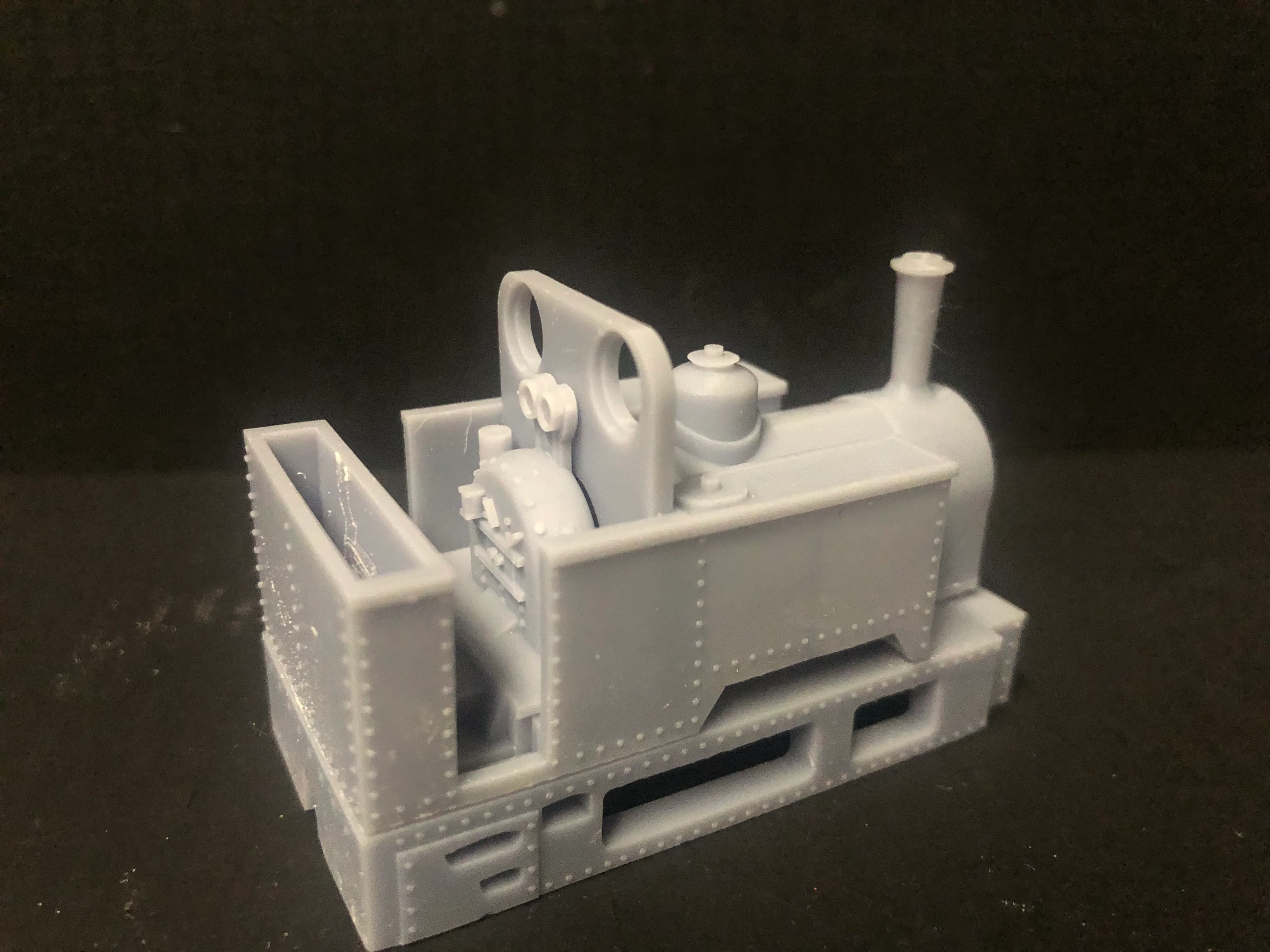 OO9/009 Kerr Stuart Open Cab Steam Loco that fits the Kato chassis 11-109