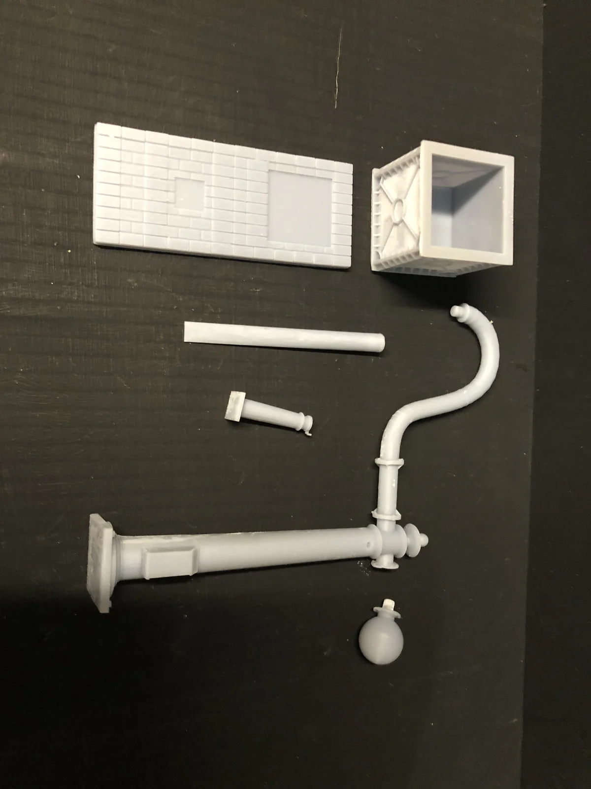 O GAUGE 7mm  NER Water Crane Kit With Overflow tank based on Goathland Station