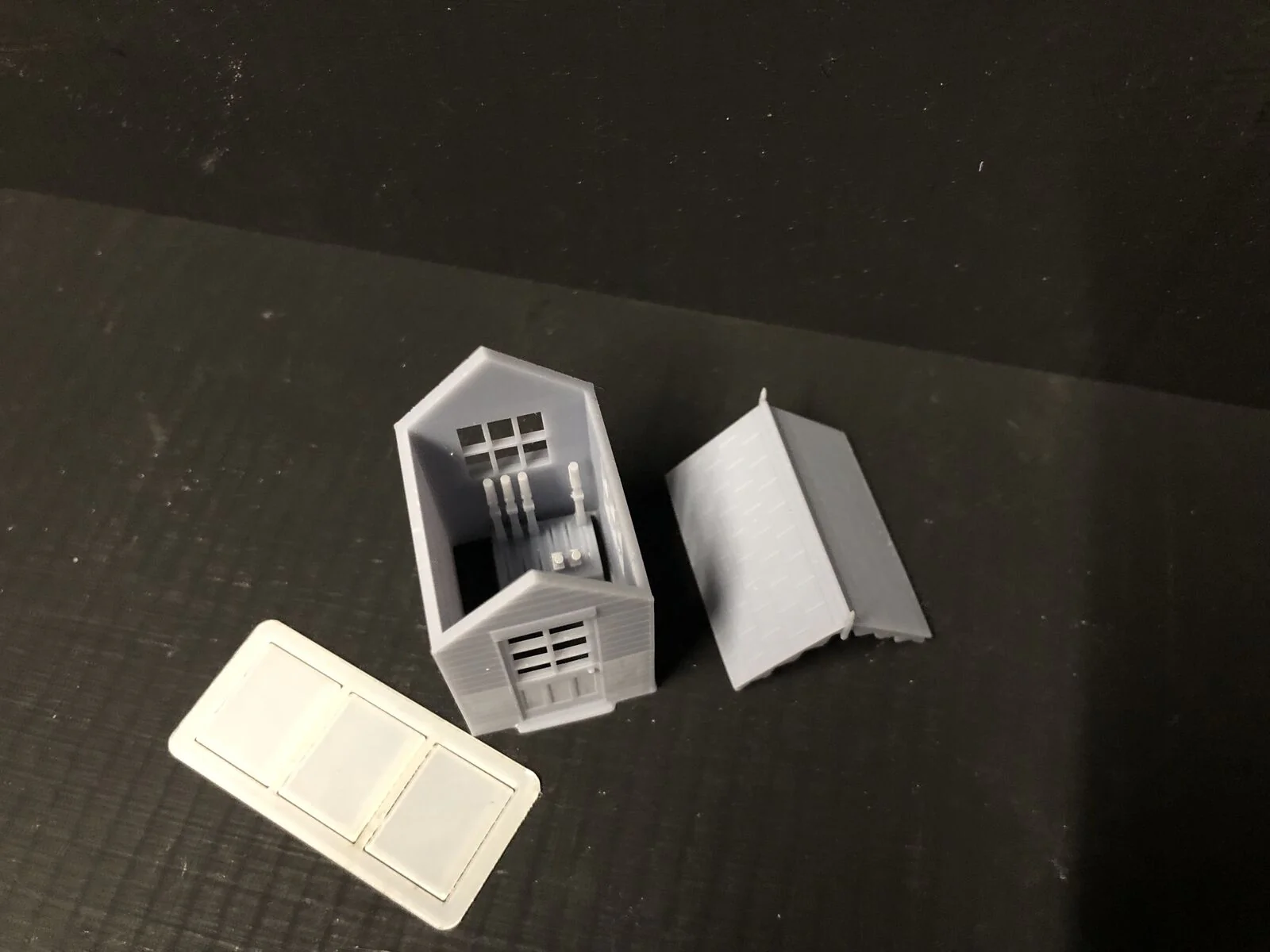 Signal Frame Ground Hut with levers and glazing - OO9/OO/HO