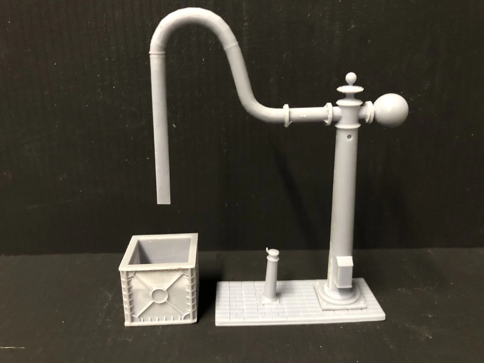 O GAUGE 7mm  NER Water Crane Kit With Overflow tank based on Goathland Station