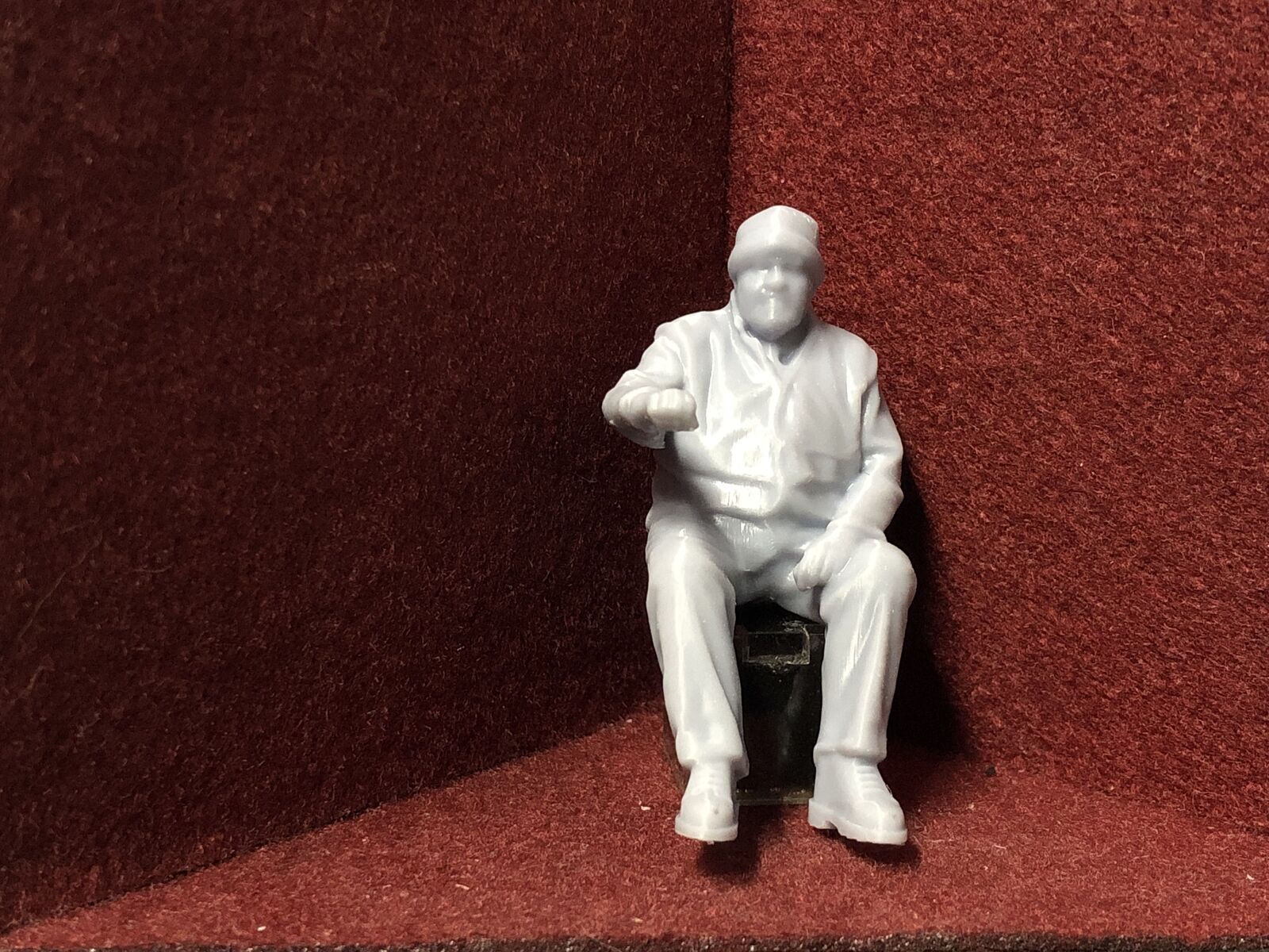 G-Scale seated driver figure - from 3D scan of a person - MD014 (also GN15)