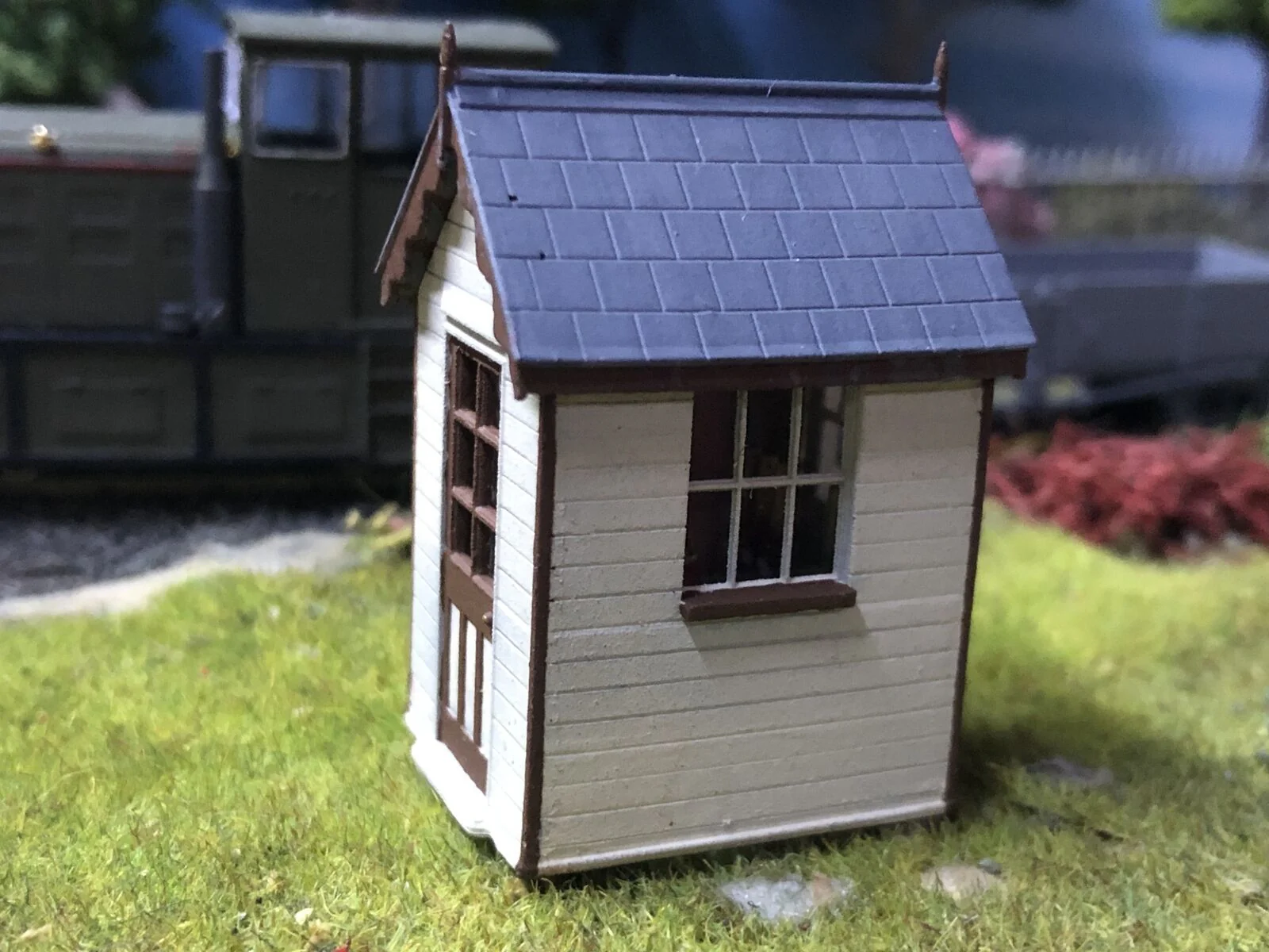 Signal Frame Ground Hut with levers and glazing - OO9/OO/HO