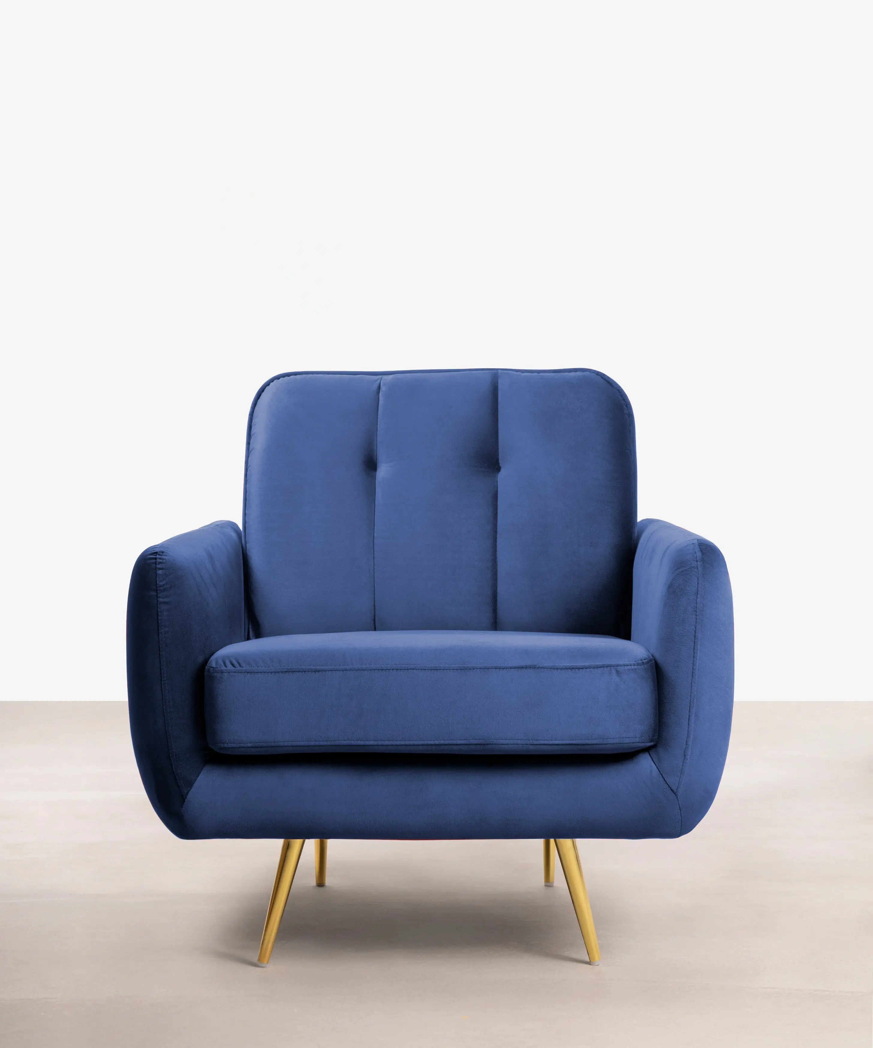 Sillón Tapizado en Terciopelo Margot