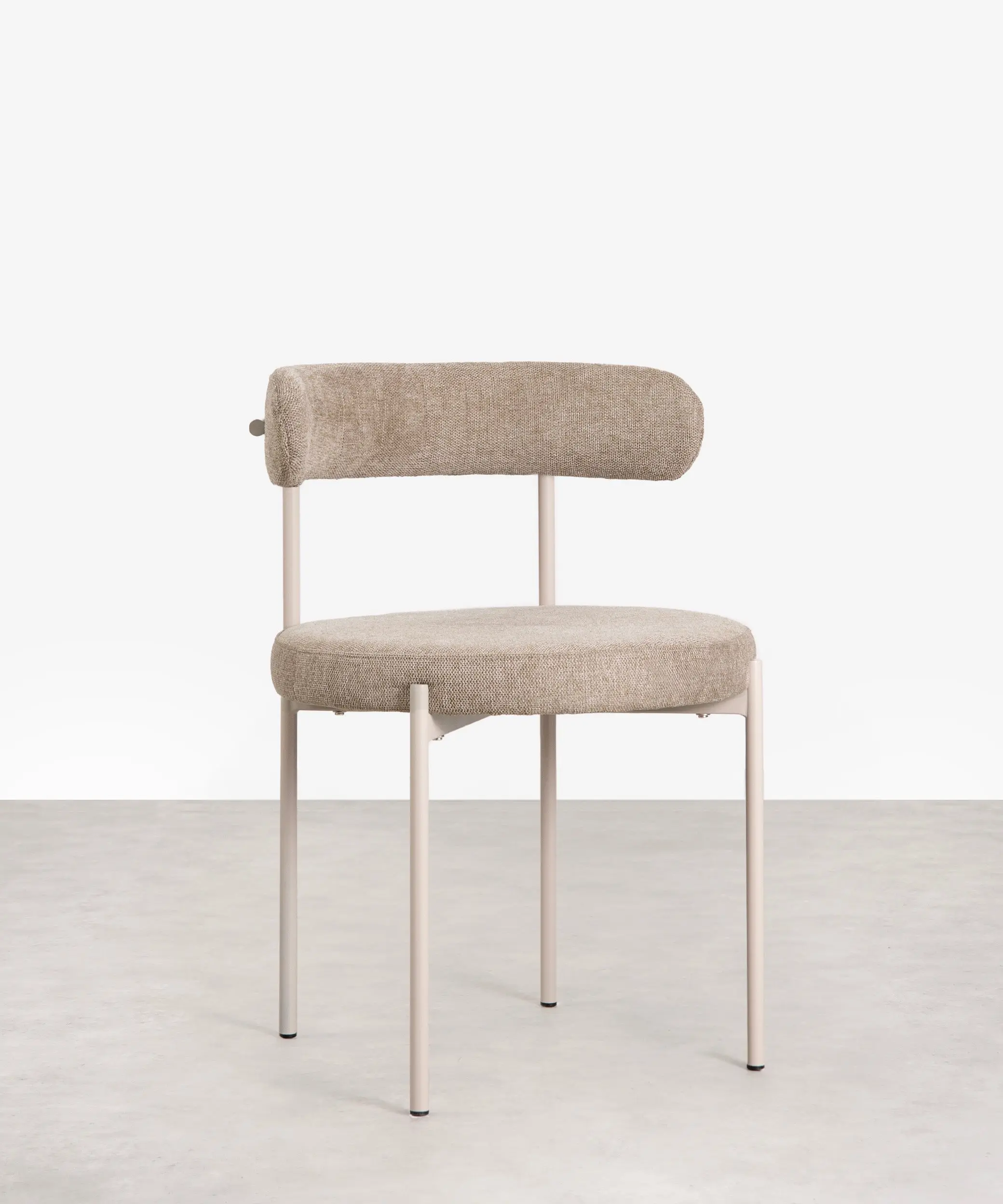 Silla de Comedor en Tela y Metal Alexia