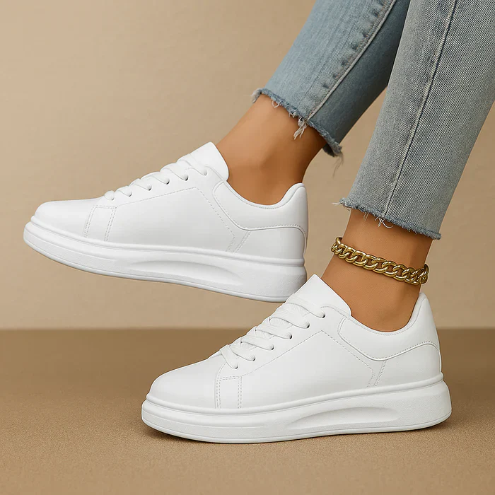 Buca Witte Leren Sneakers voor Dames C Minimalistisch Design