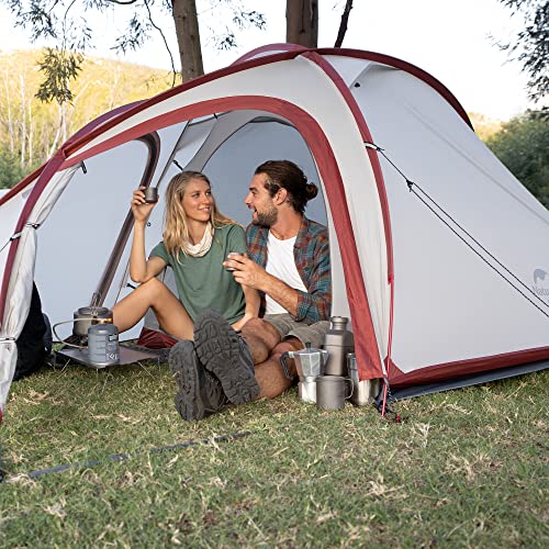 Naturehike Tenda Hiby Tenda da Campeggio Tenda Ultraleggera Tenda per 3 persone Tenda Impermeabile Tenda Una Camera da Letto e Sala (Grigio) : Amazon.it: Sport e tempo libero