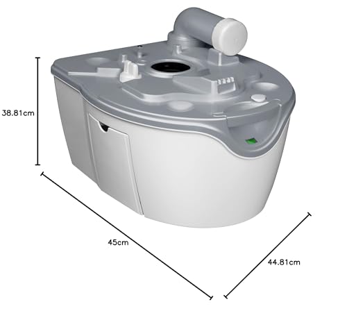 Thetford 92306 Porta Potti 565E Elettrico Toilette Portatili, Bianco, 448 x 388 x 450 mm : Amazon.it: Auto e Moto