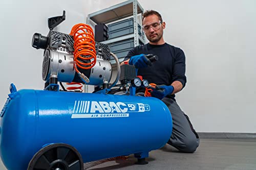 ABAC Compressore d'Aria Silenzioso EASE AIR 50, Compressore Aria Oil Free, Pressione Massima 8 Bar, Potenza 1 Hp, Serbatoio 50 Litri, Rumorosità 59 dB : Amazon.it: Fai da te
