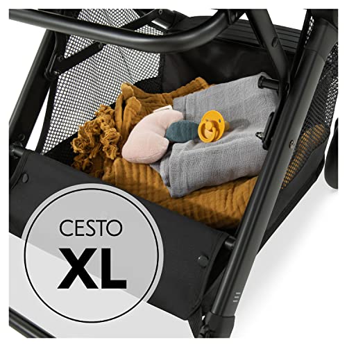 hauck Passeggino Da Viaggio Travel N Care Set Disney Design 100 Anni   Passeggino Compatto con Organizer Passeggino, Pieghevole Con Una Mano e Reclinabile   Cappotta UV 50  e Finestra   Nero : Prima infanzia