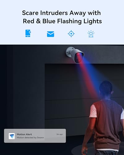 Swann   Sistema di telecamere di sicurezza DVR per la casa con disco rigido da 1 TB, fotocamera a 8 canali, video 1080p, CCTV di sorveglianza con cavo per interni o esterni, visione notturna : Elettronica