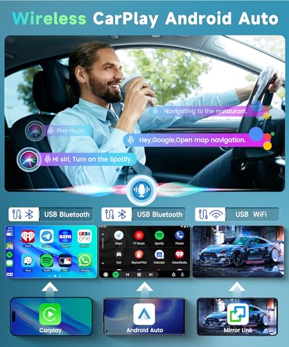 【2 64G】9'' Autoradio 2 Din Per Ford Fiesta 2009 2014 Con Carplay Android Auto senza fili Mirror link,Android 13 Auto Radio Con Schermo HiFi Bluetooth RDS/FM AHD Back up Camera CANBUS : Amazon.it: Elettronica