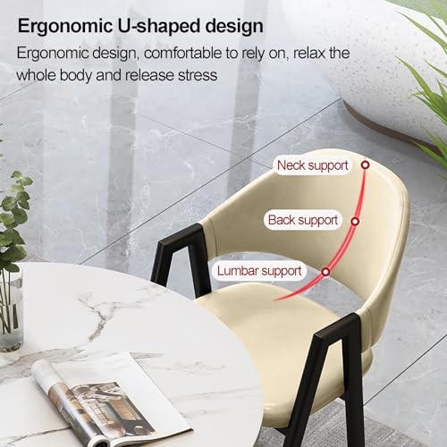 YHKJLYH Set Tavolo e sedie da Bar per la Colazione da Cucina, Tavolo Rotondo con Gambe in Metallo e 4 posti Imbottiti, Set di Tavolo e sedie per Reception di 5, Set di Tavolo e sedie per Club per sa : Casa e cucina