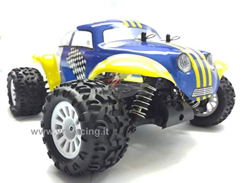 VRX Monster Truck Maggiolino BT BD Scala 1/18 Motore Elettrico a spazzole RC 370 Radio 2.4GHz RTR 4WD : Auto e Moto