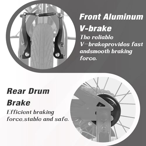 AVASTA 14 Inch Little Kids Bike per 3 4 5 anni ragazzi ragazze Beiginner Riders BMX Style Bike con ruote da allenamento Coaster e freno a V posteriore, nero : Sport e tempo libero