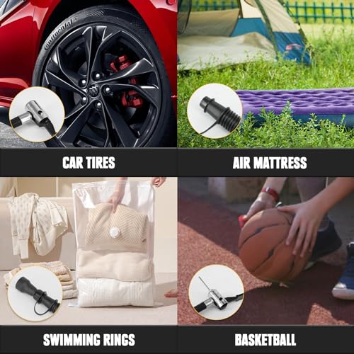 MaxMore   Compressore d'aria portatile senza fili per batteria Milwaukee da 18 V, 160 psi, ad alta pressione, con manometro digitale, spegnimento automatico, luce LED per palloni, pneumatici, : Amazon.it: Auto e Moto