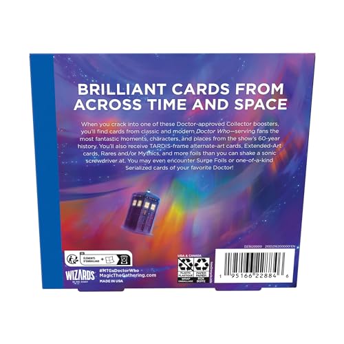 Magic: The Gathering   Confezione di Collector Booster di Doctor Who (12 buste) (Versione Inglese) : Amazon.it: Giochi e giocattoli